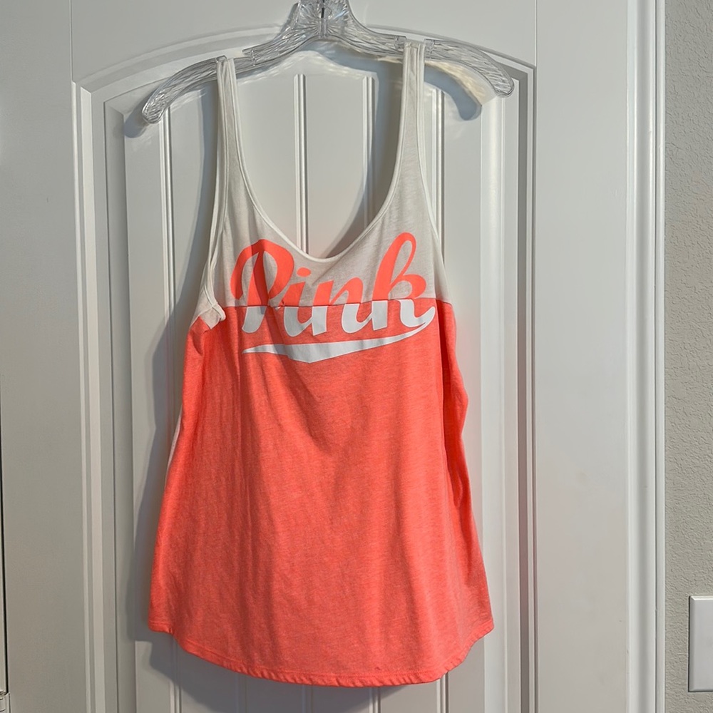 PINK Two-Toned Tank Top